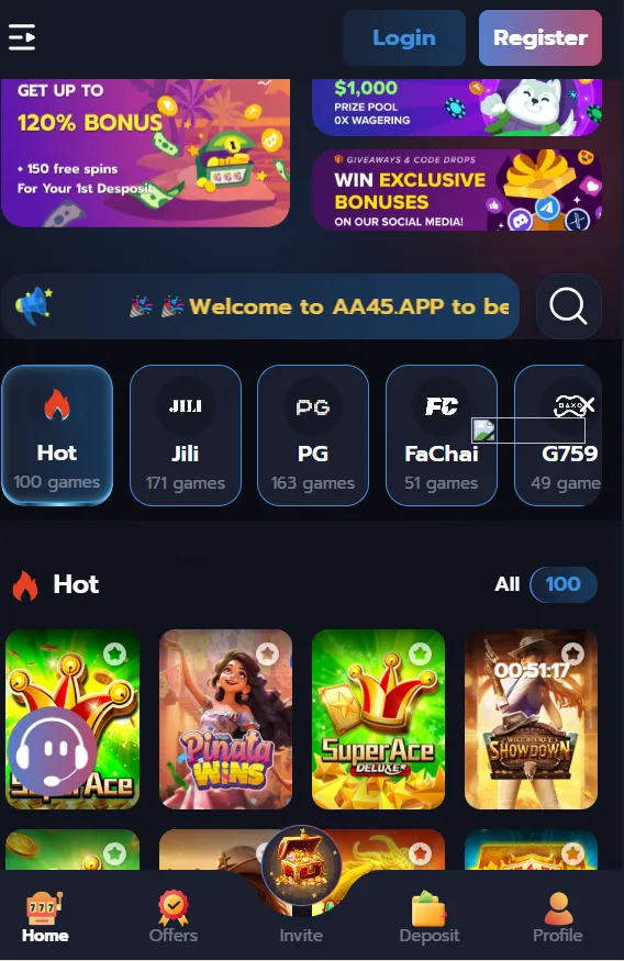 AA45 app